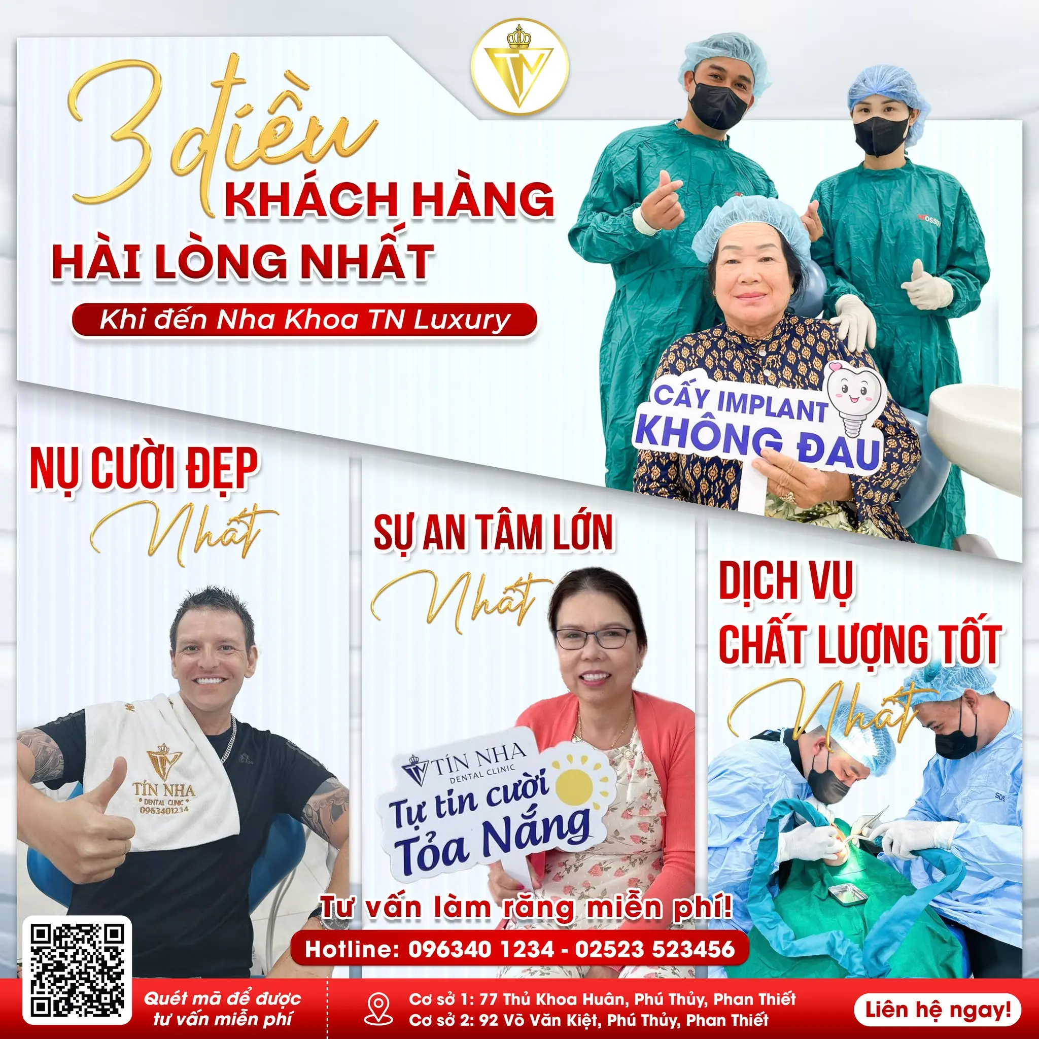  3 ĐIỀU KHÁCH HÀNG HÀI LÒNG NHẤT KHI ĐẾN NHA KHOA TN LUXURY 